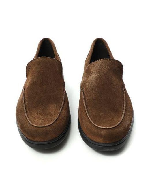 Hackett Brown Suede Martin Signature Loafers for men