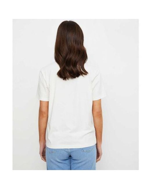 Paul Smith White Floral Happy Print T-shirt