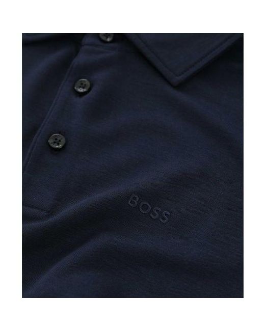 Boss Blue Lyocell Press 55 Polo Shirt for men
