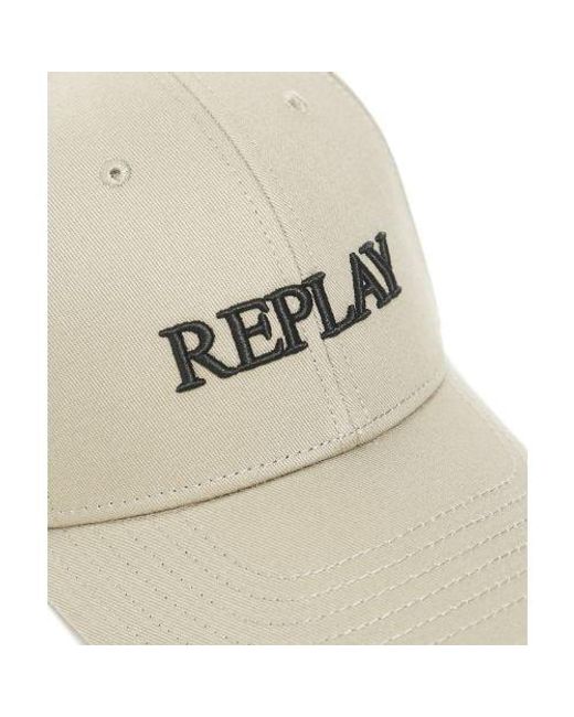Replay Natural Twill Logo Cap for men