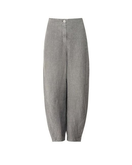 Oska Gray Linen Foorma Trousers