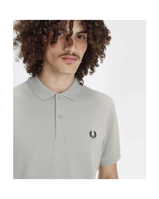 Fred Perry Gray M6000 Polo Shirt for men