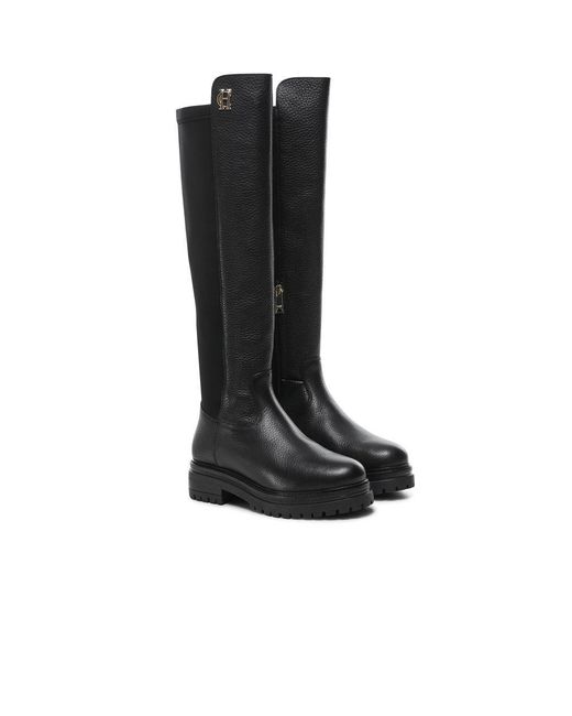 Holland Cooper Black Albany Chunky Boot