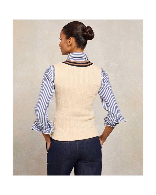 Holland Cooper Natural Zoe Sleeveless Tank