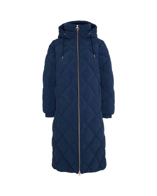 Barbour Blue Kirkton Longline Puffer Jacket