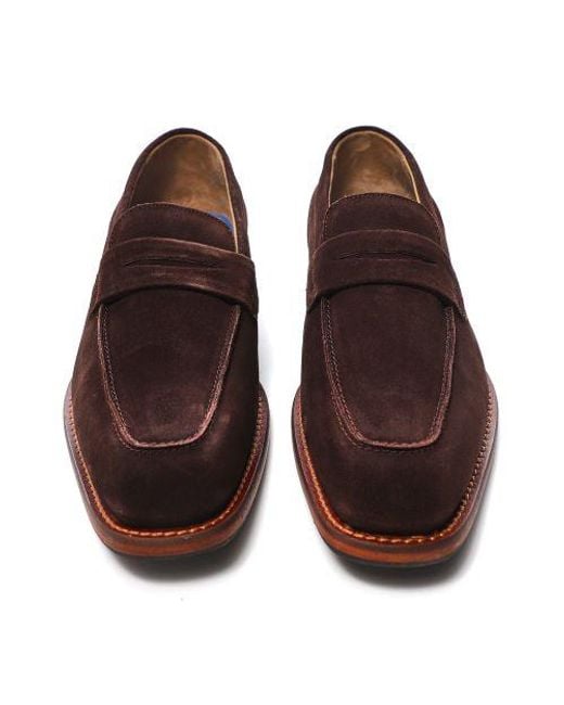 Oliver Sweeney Brown Suede Buckland Loafers for men