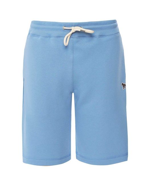 Paul Smith Blue Jersey Zebra Shorts for men