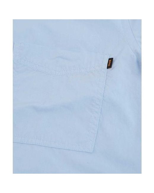 Boss Blue Short Sleeve Relegant_6 Shirt for men