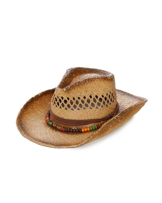 Stetson Brown Western Raffia Straw Hat for men