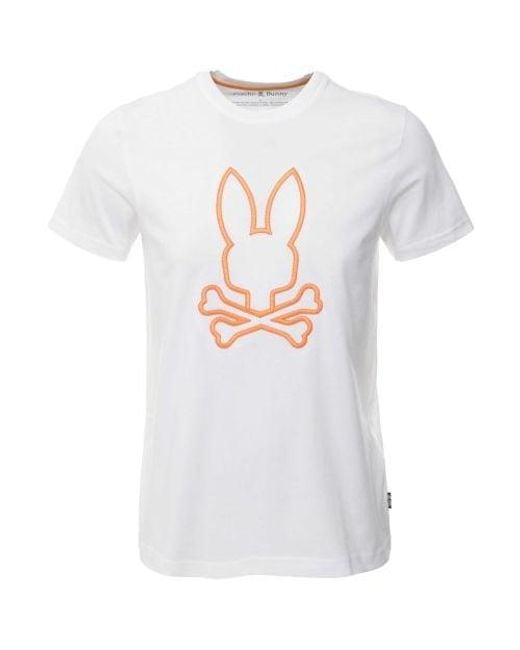 Psycho Bunny White Floyd T-shirt for men
