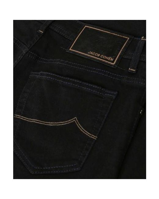 Jacob Cohen Black Slim Fit Bard Jeans for men