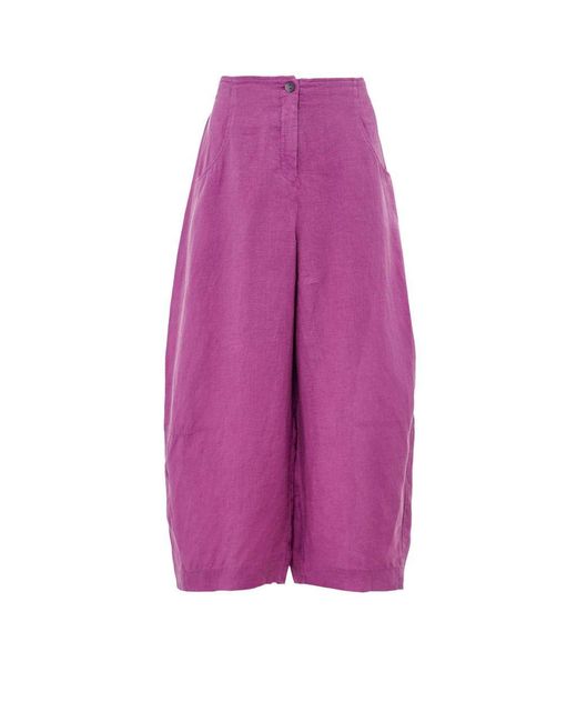 Oska Purple Linen 530/3091 Trousers