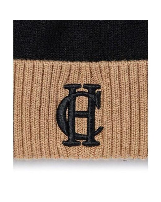 Holland Cooper Black Chelsea Merino Bobble Hat