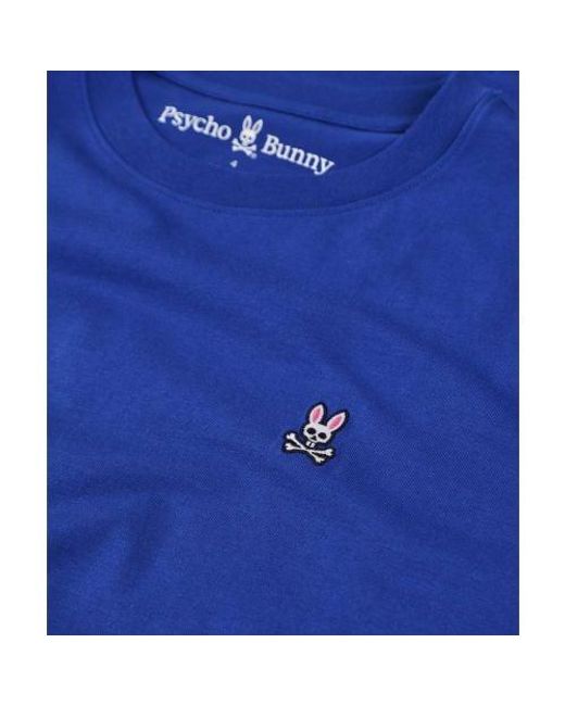 Psycho Bunny Blue Classic Crew T-shirt for men