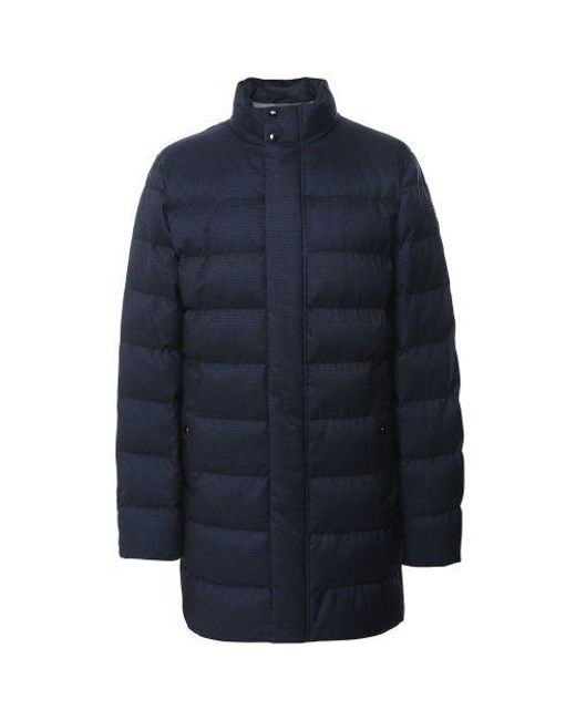 Geox Blue Levico Quilted Parka for men