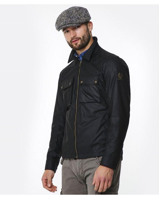 Belstaff Dunstall Waxed Cotton Jacket in Black for Men - Save 38% - Lyst
