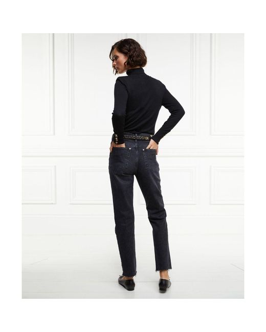 Holland Cooper Black High Rise Slim Jeans