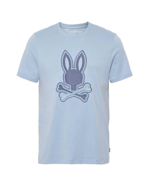 Psycho Bunny Blue New Castle T-shirt for men