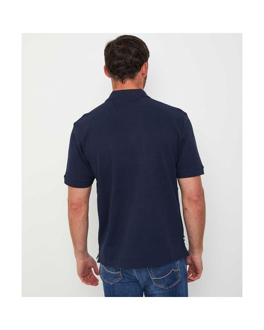 Aquascutum Blue Club Check Panel Polo Shirt for men