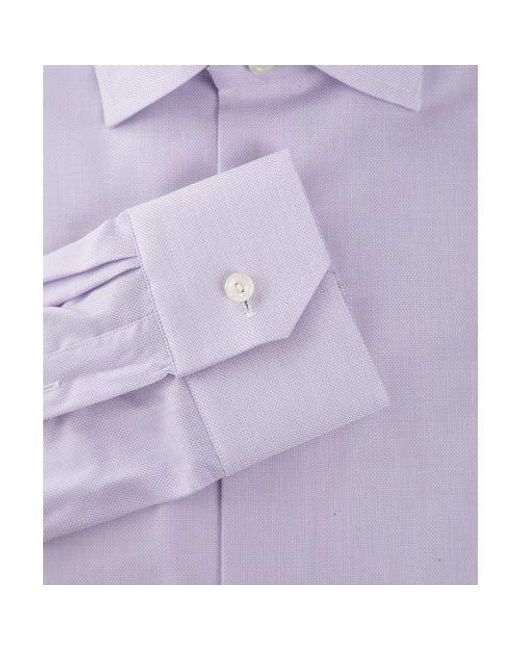 Eton of Sweden Purple Contemporary Fit Oxford Shirt for men