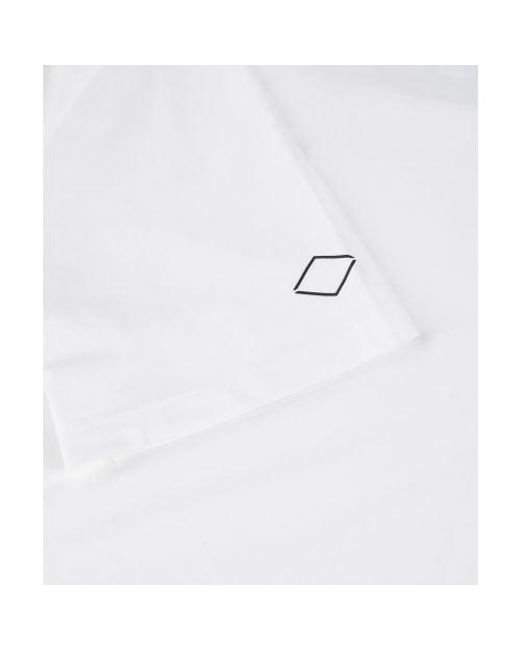 Replay White Logo Print T-shirt for men