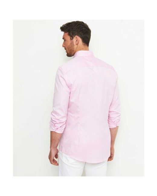 Stenstroms Pink Slimline Oxford Shirt for men