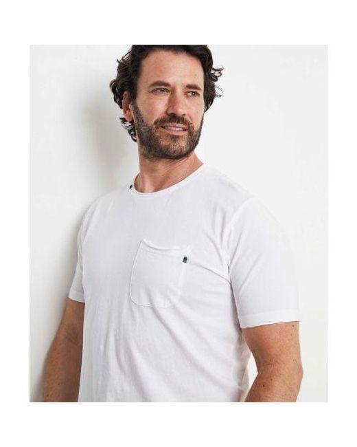 Sseinse White Pocket T-shirt for men