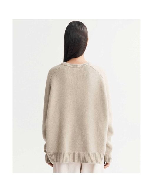 Soft Goat Natural Chunky Boyfriend Crewneck Jumper