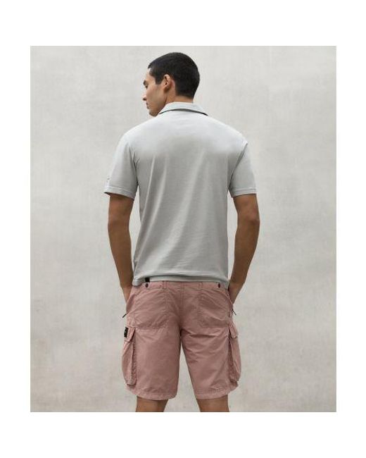 Ecoalf Gray Recycled Cotton Enzo Polo Shirt for men
