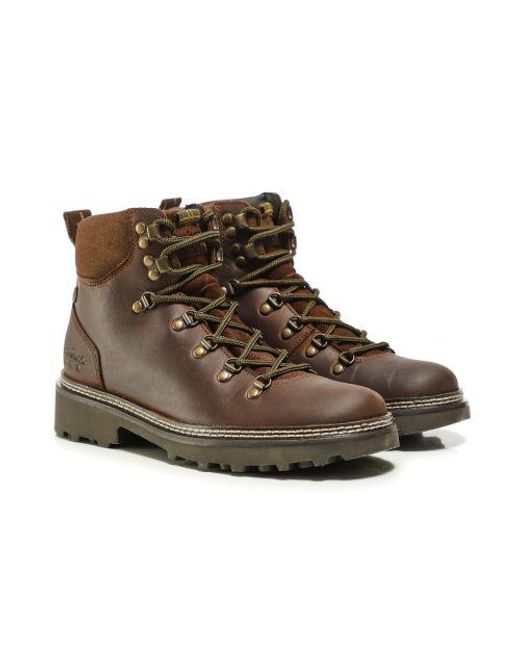 Barbour Brown Leather Belgrave Boots