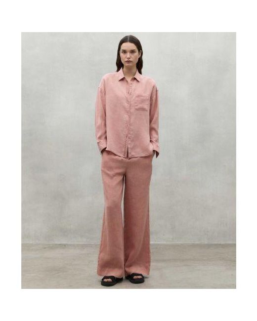 Ecoalf Pink Daria Linen Shirt