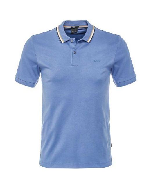 Boss Blue Slim Fit Penrose 38 Polo Shirt for men