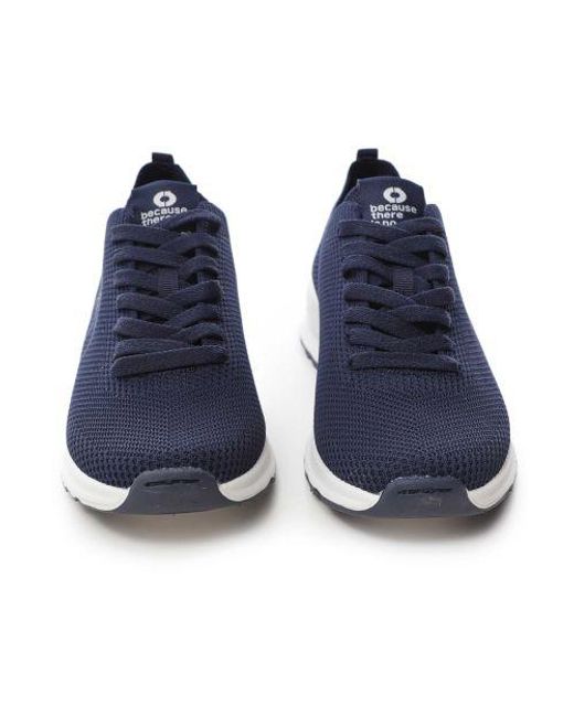 Ecoalf Blue Knitted Conde Trainers for men
