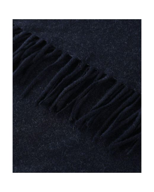 Eton of Sweden Blue Two-side Wool Scarf for men