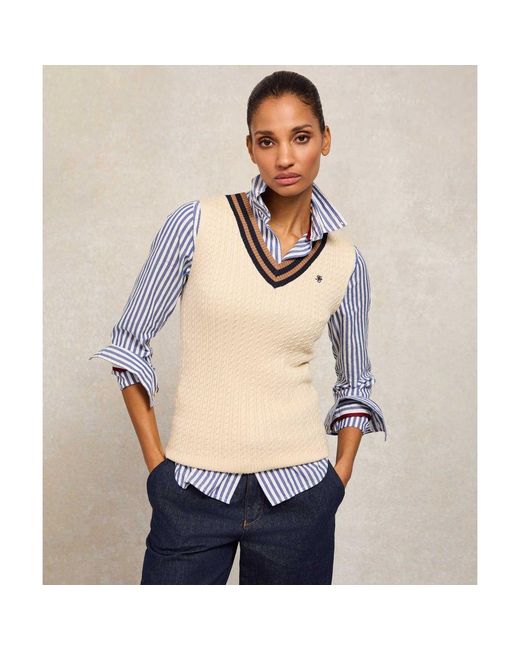 Holland Cooper Natural Zoe Sleeveless Tank