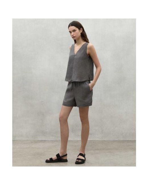 Ecoalf Gray Deva Linen Shorts