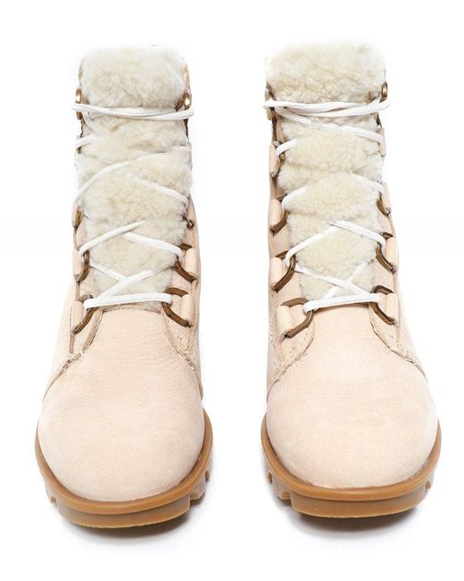 sorel phoenix lace shearling boot