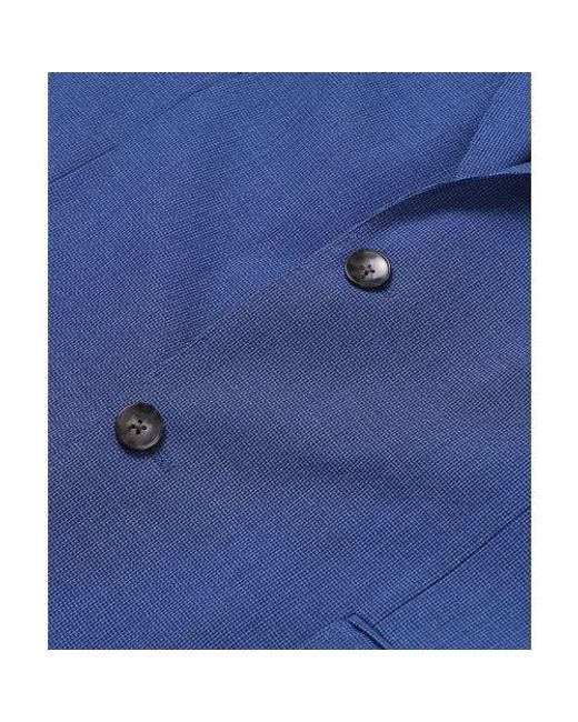 Boss Blue Virgin Wool H-jeckson-2pcs-224 Suit for men