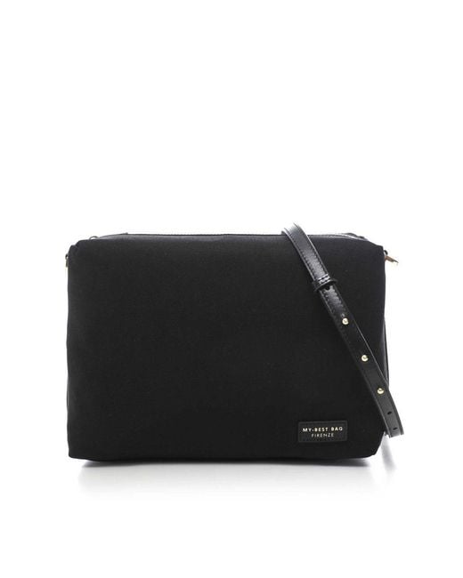 MY BEST BAG FIRENZE Black Atena Willow Tote Bag