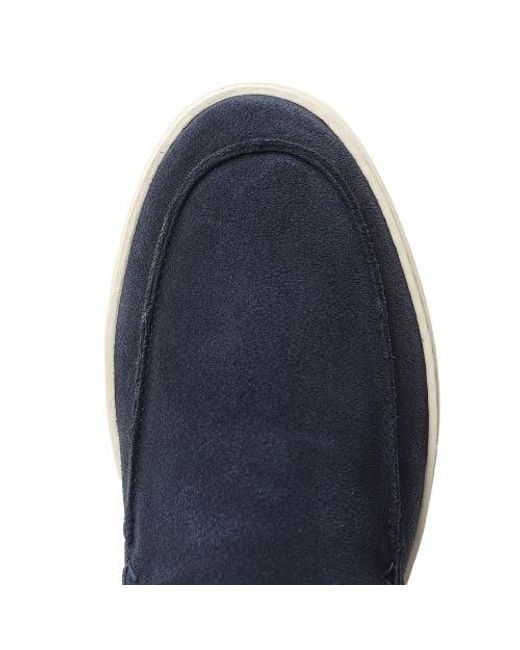 Replay Blue Suede Frank Loafers for men