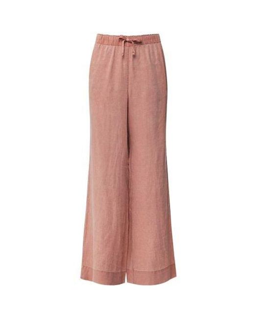 Ecoalf Pink Mosa Linen Trousers