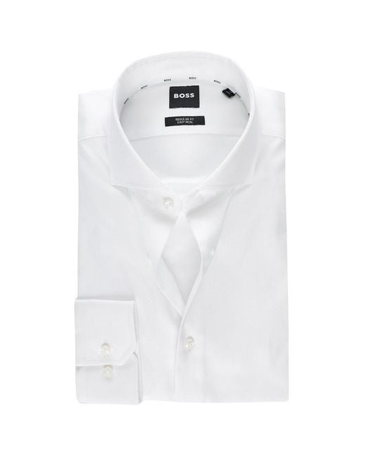 Boss White Regular Fit H-joe-spread Shirt for men