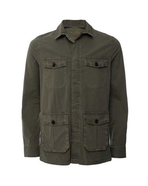 Ecoalf Green Recycled Cotton Safari Jacket for men