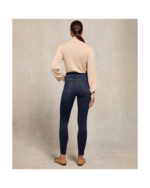 Holland Cooper Blue Contour Skinny Jeans