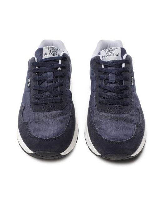 Ecoalf Blue Recycled Nylon Suace Trainers for men