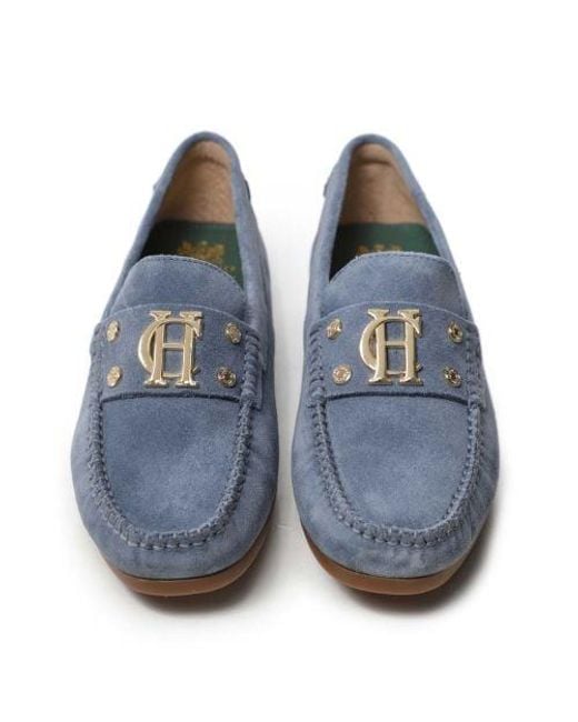 Holland Cooper Blue The Driving Loafer