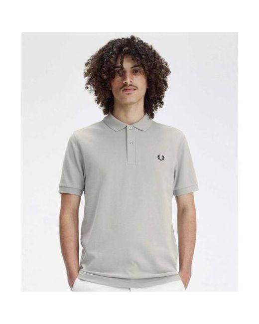 Fred Perry Gray M6000 Polo Shirt for men