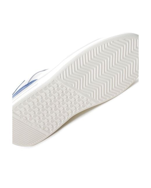 Replay Blue University M Court Trainers for men
