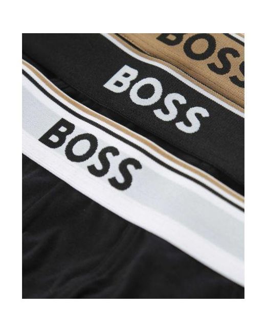 Boss Black Boxer Trunks Three Pack for men