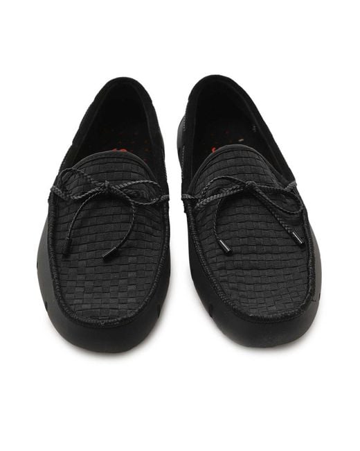 Swims Black Woven Drivers for men